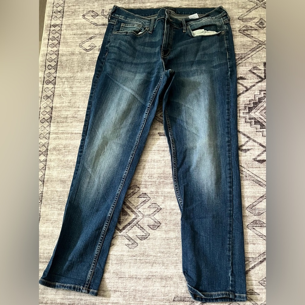Banana Republic Dark Blue Girlfriend Jeans
